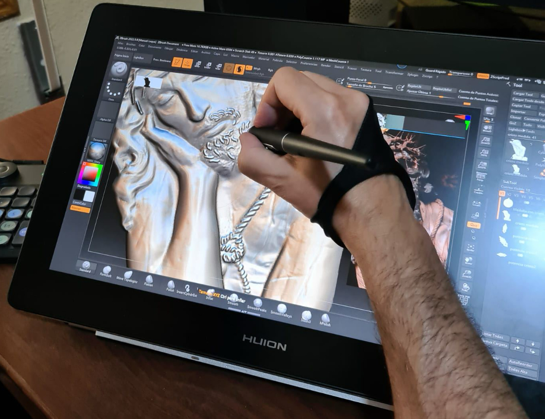 Diseñando en 3D con una tableta táctil